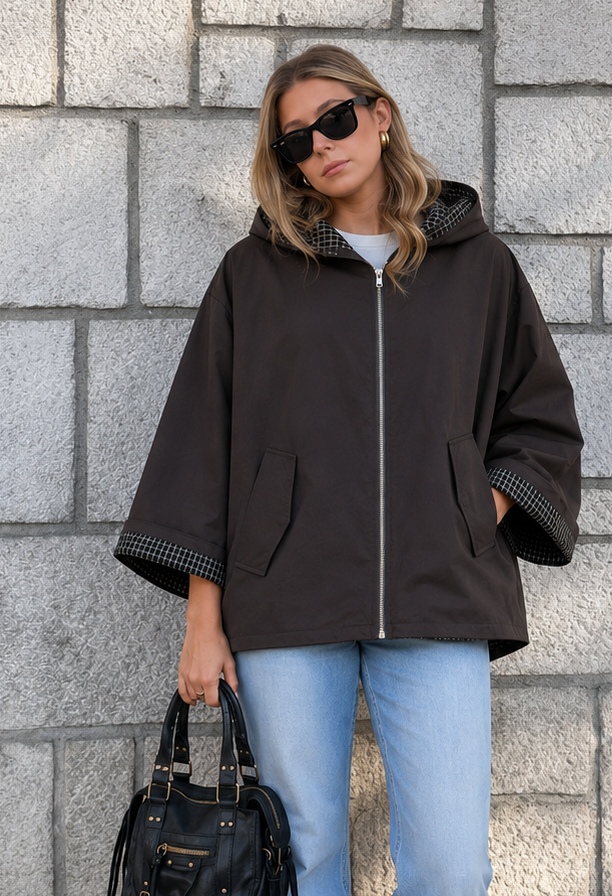 Lässige Verlängerte Jacke