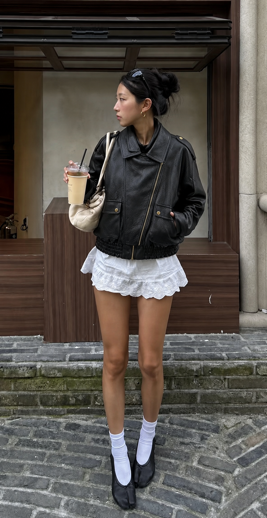 Oversize-Jacke mit Kragen