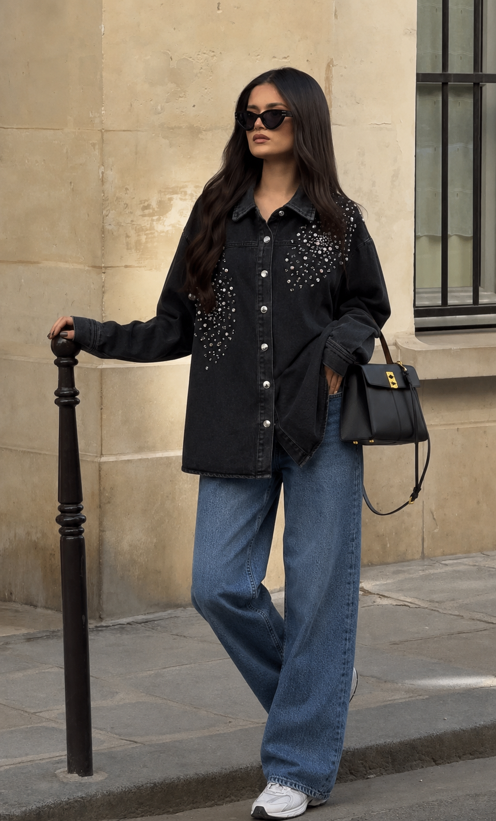 Oversize Verlängerte Jacke