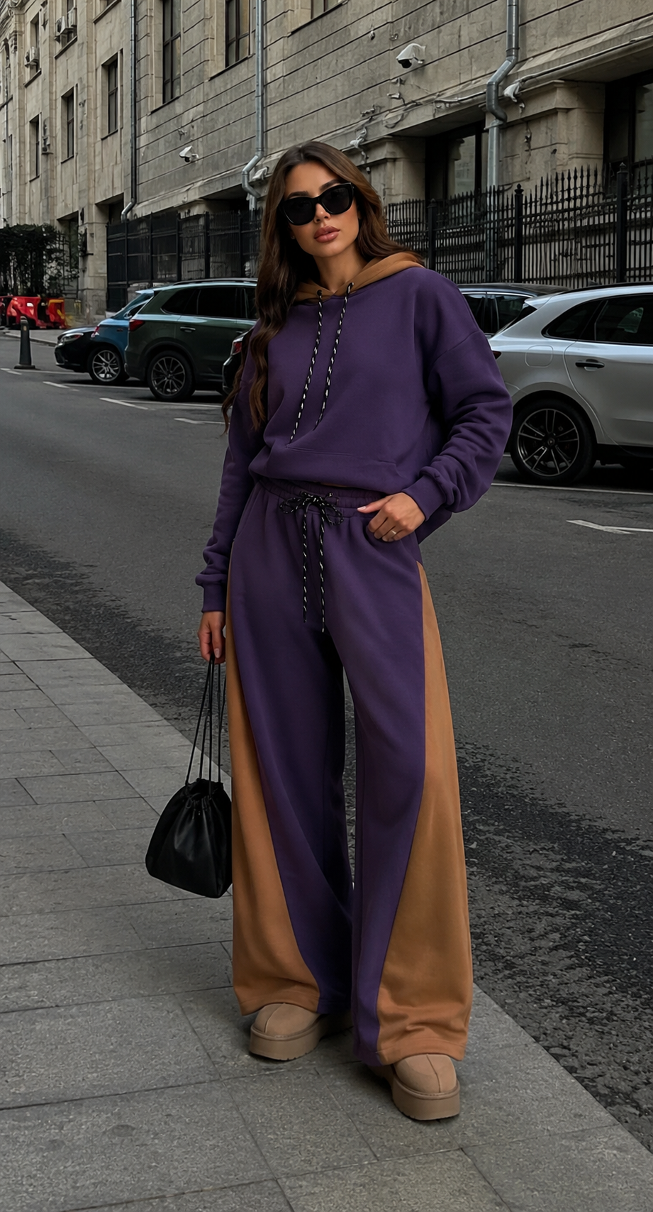 Lockerer Kangaroo-Pullover