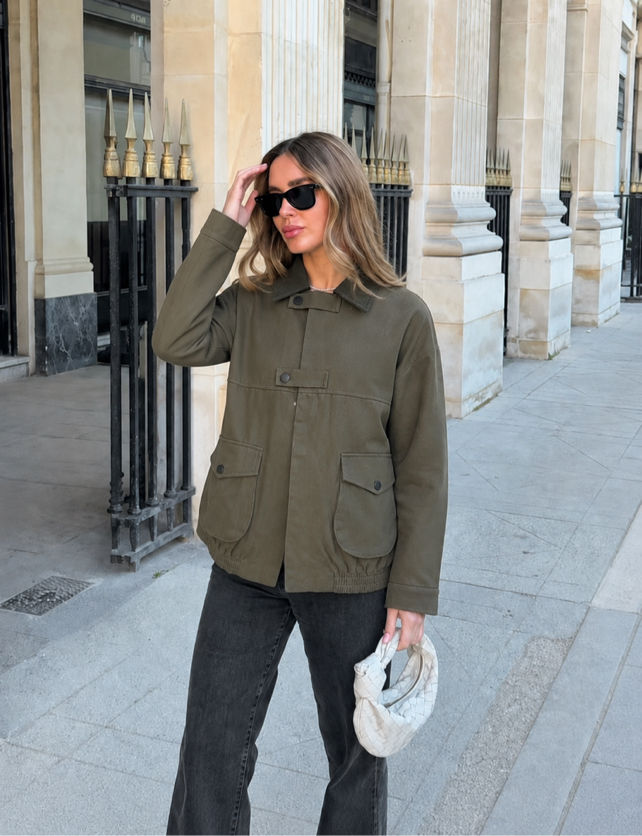 Regular-Jacke mit Kragen