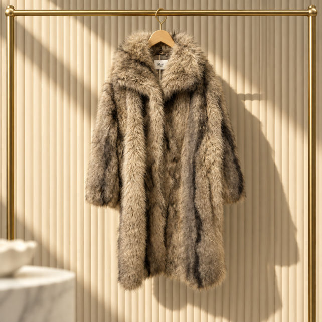 Lockerer Mantel mit Kragen