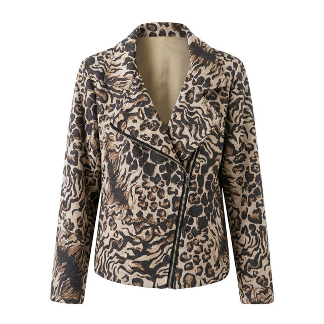 Bikerjacke mit Muster
