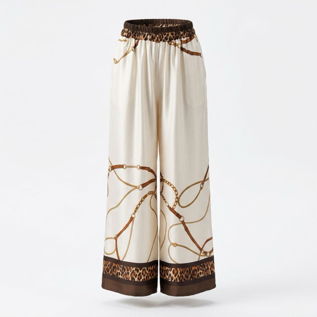 Palazzo-Hose mit Kordelzug