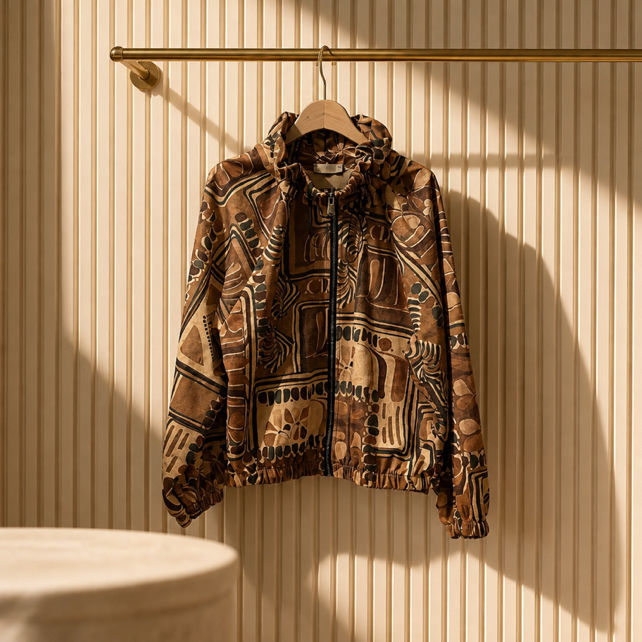 Lockere Kapuzenjacke