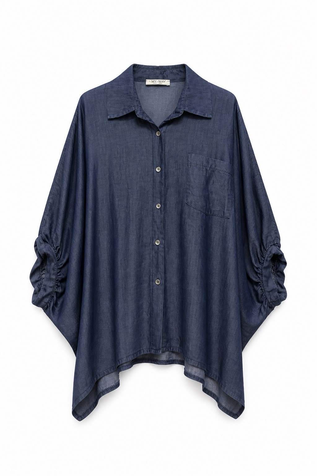 Oversize-Hemd mit Kragen