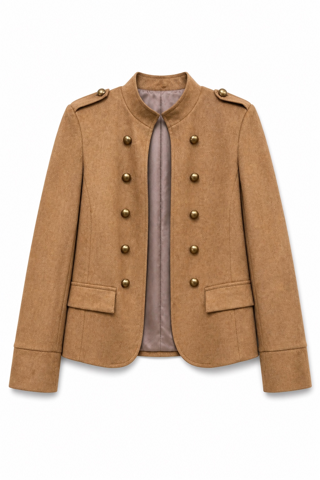 Figurbetonte Jacke mit Stehkragen