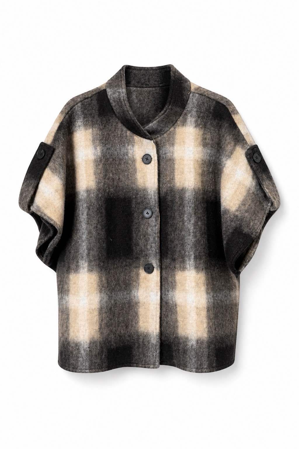 Lässige Hemdjacke mit großem Karo