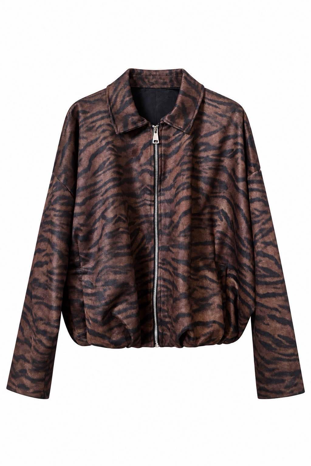 Oversize-Jacke mit Kragen