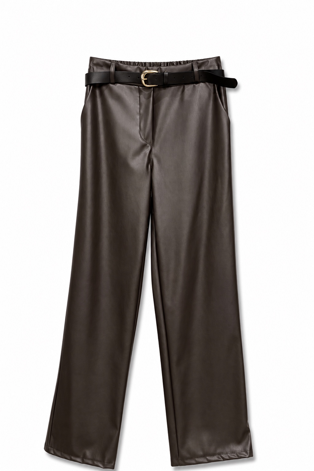 Wide-Leg-Hose mit Gürtel