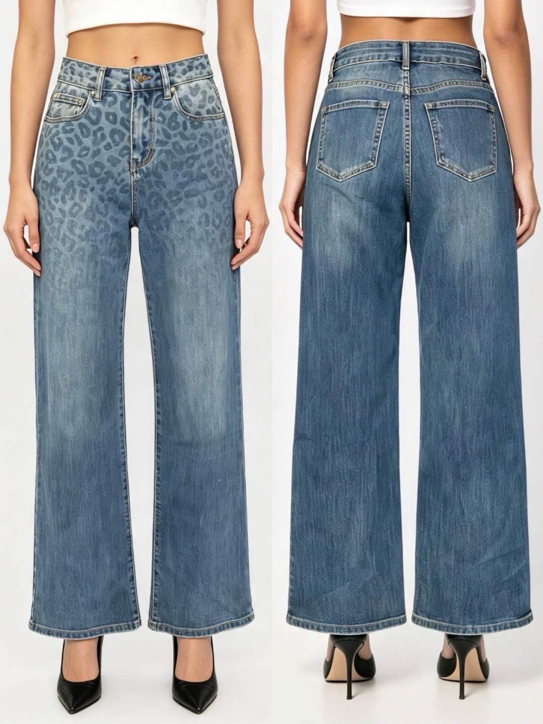 High-Waist Wide-Leg Jeans