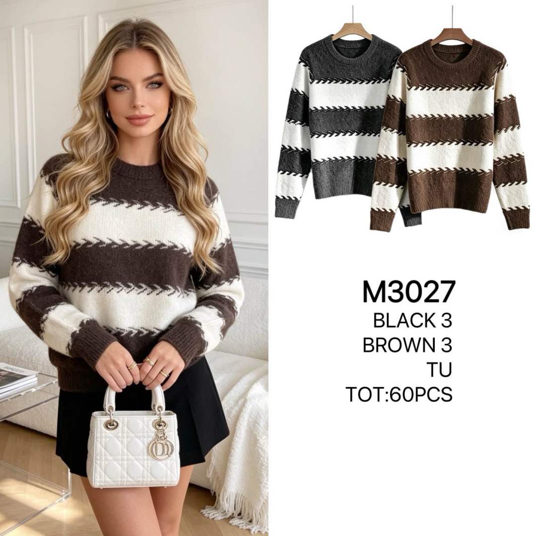 Schlichter Ringel-Pullover