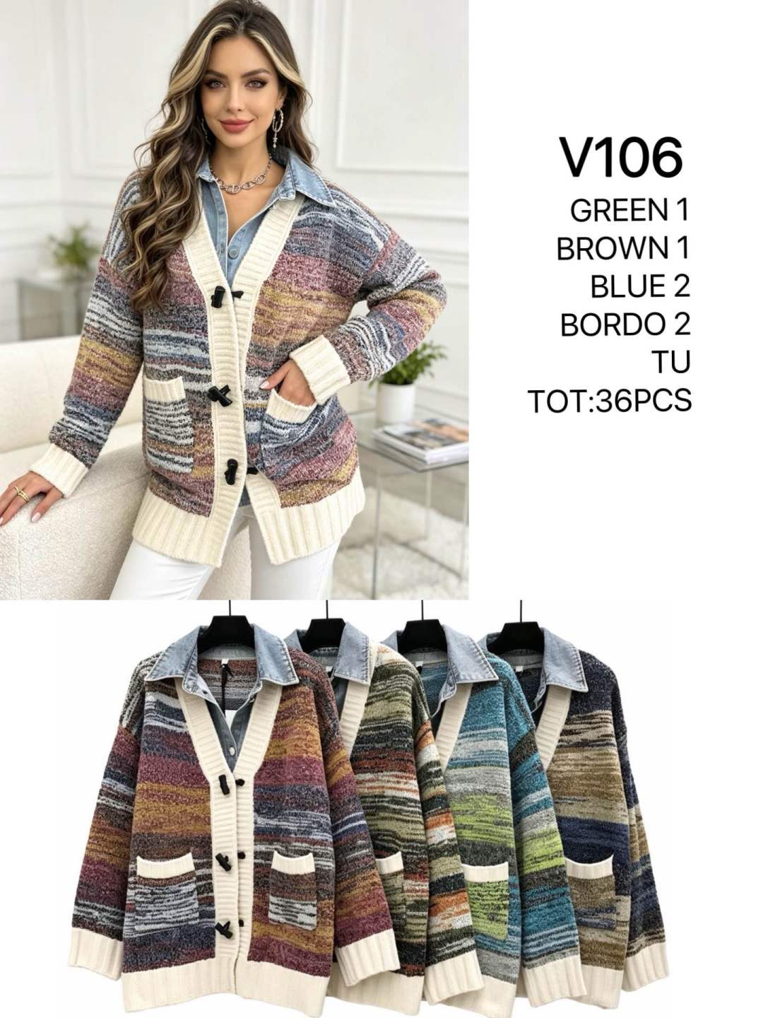 Lässiger Cardigan mit Taschen