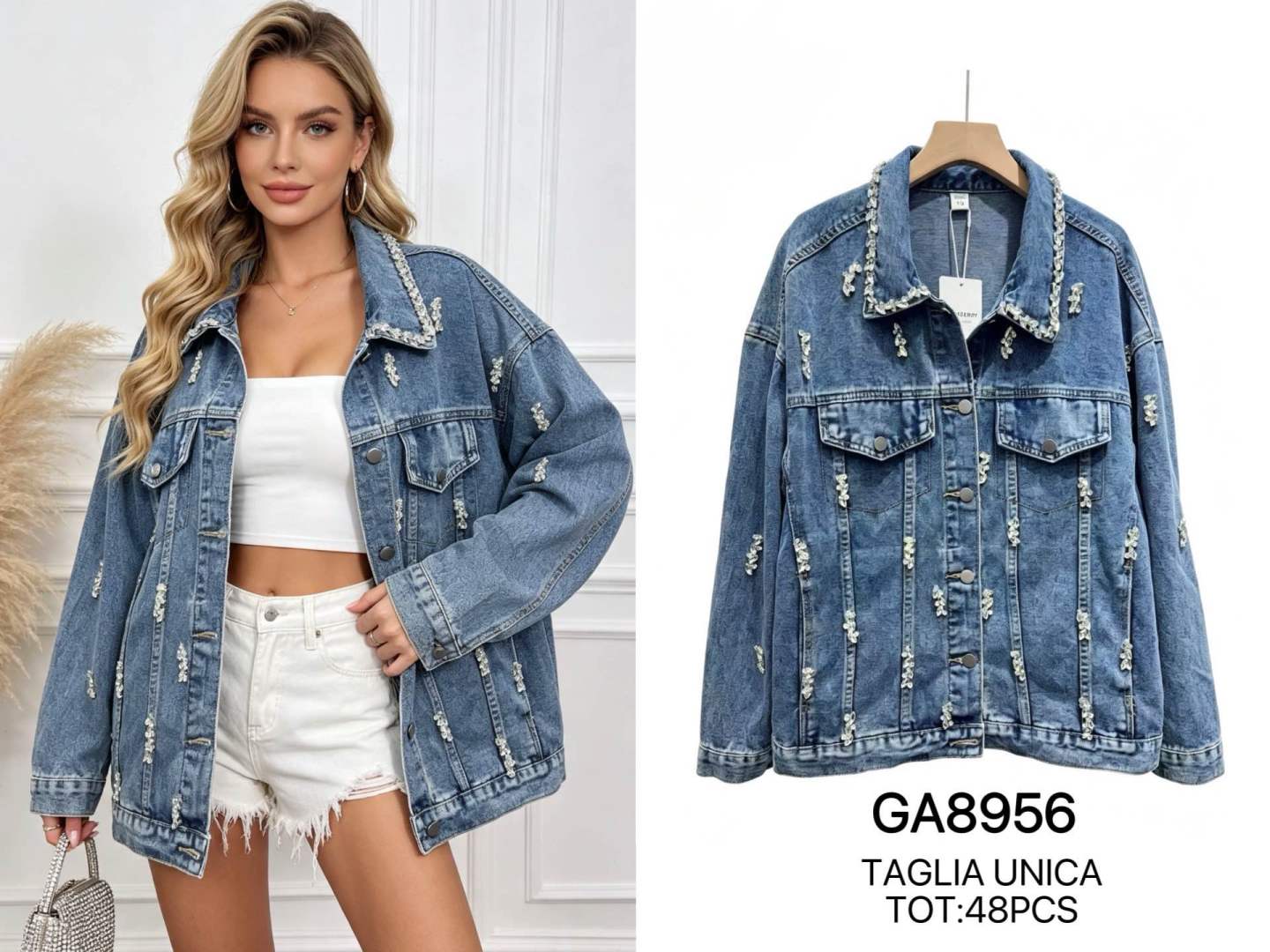 Oversize-Jacke mit Kragen