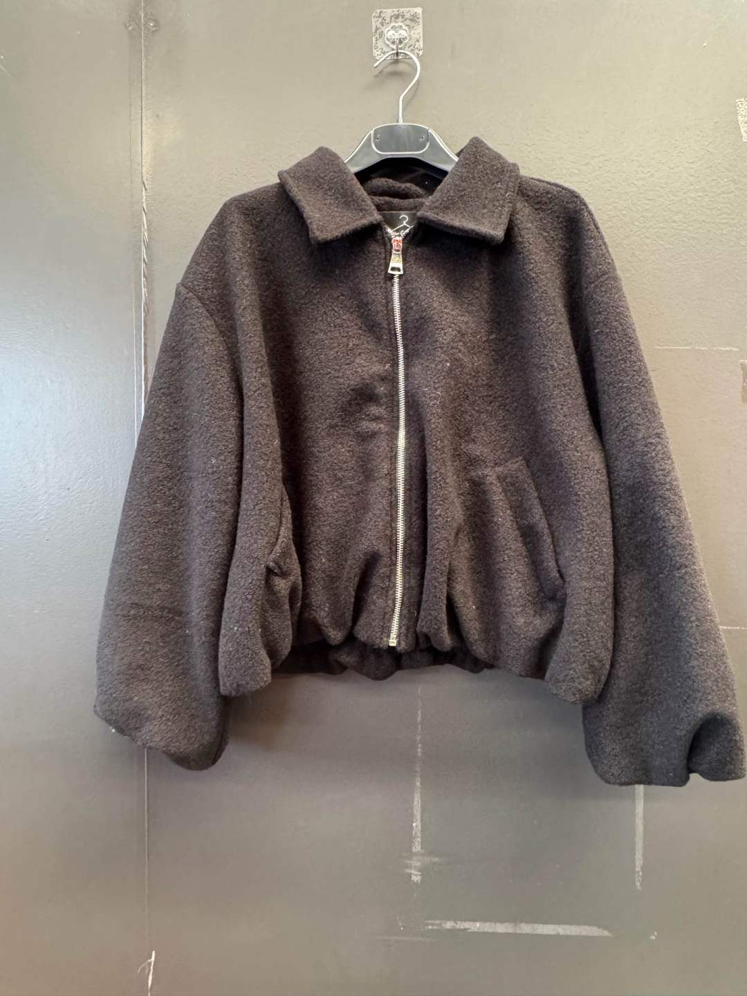 Oversize-Jacke mit Hemdkragen