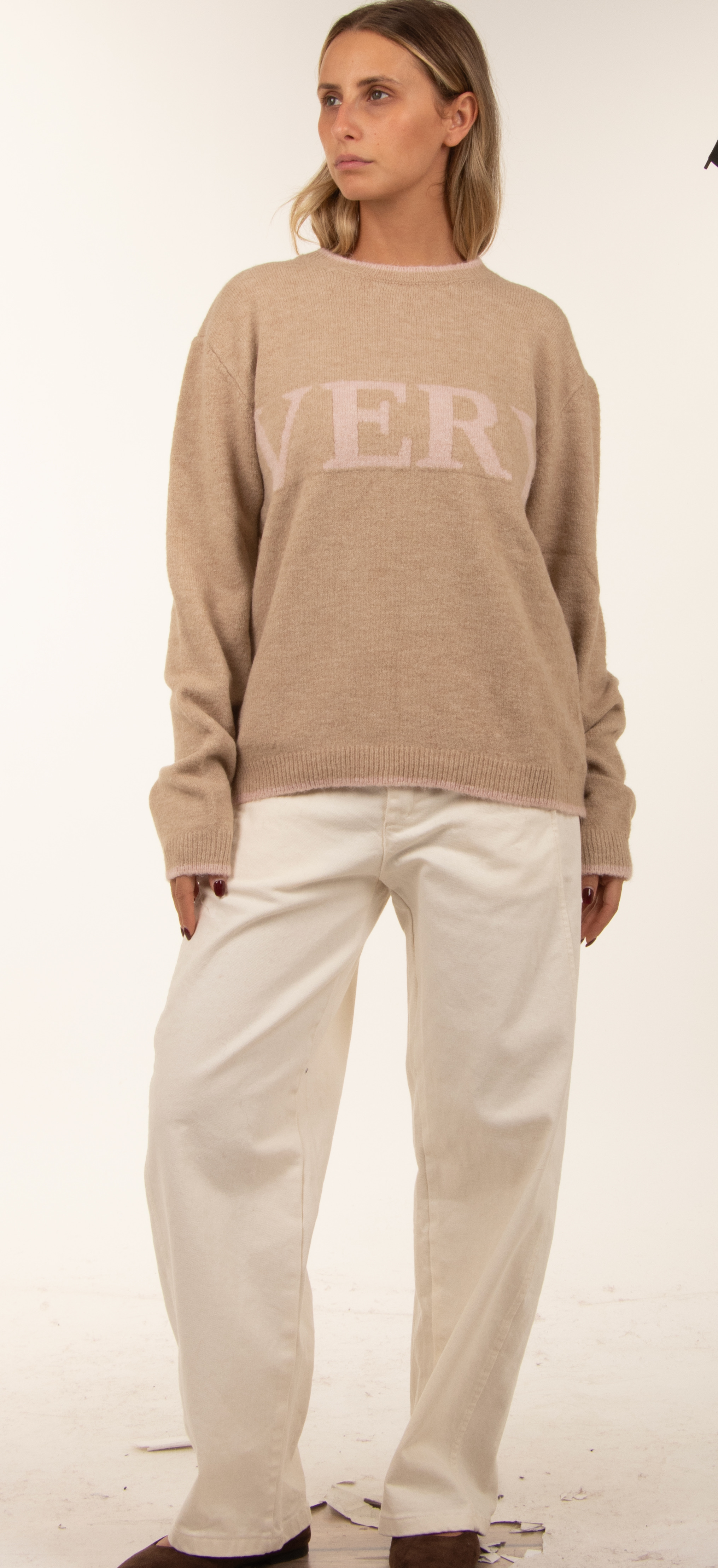 Schlichter Pullover mit Print