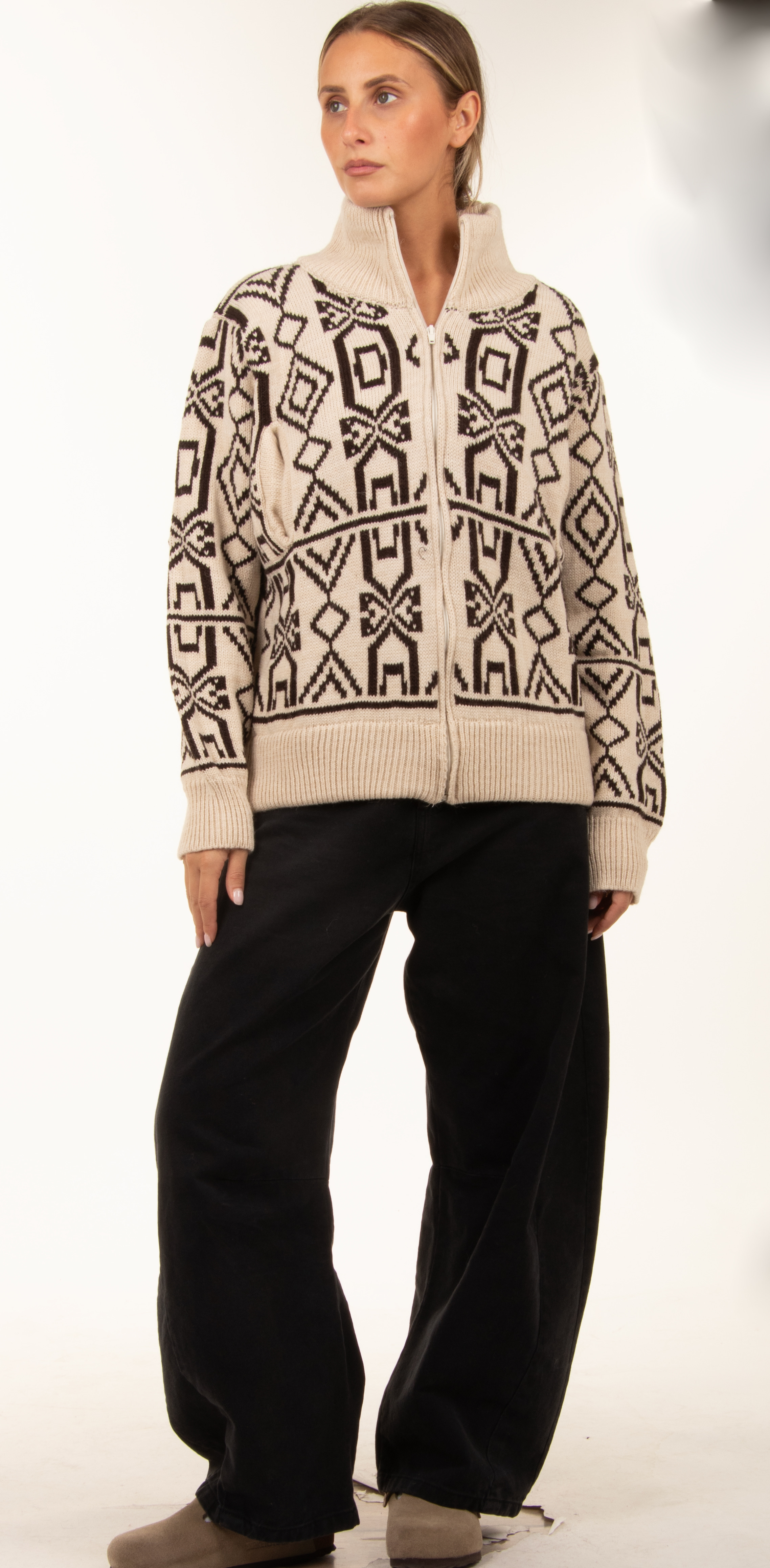 Cardigan mit Stehkragen