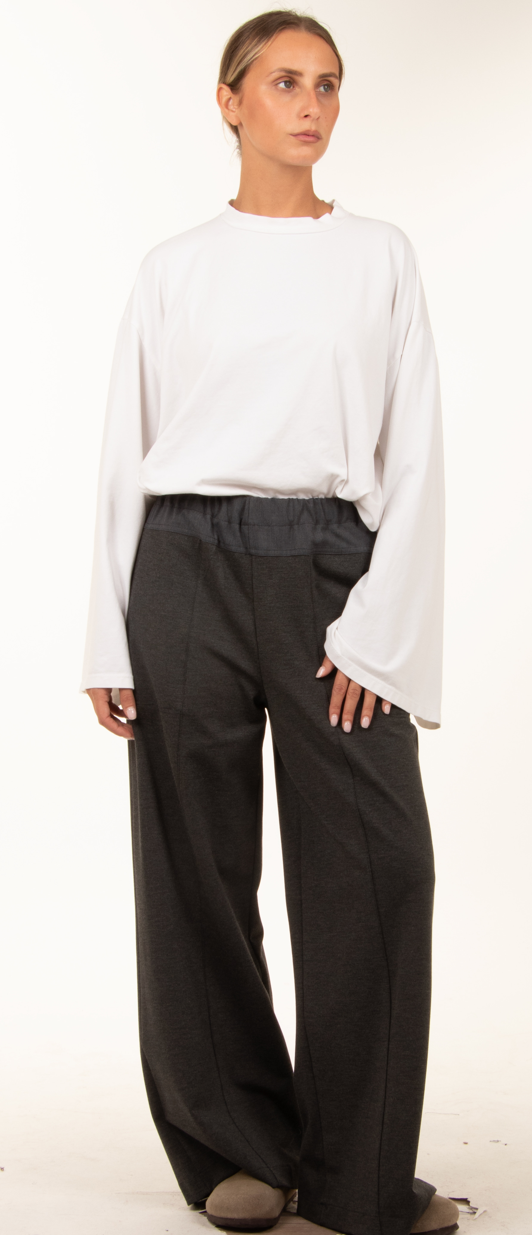 Weite High‑Waist Hose
