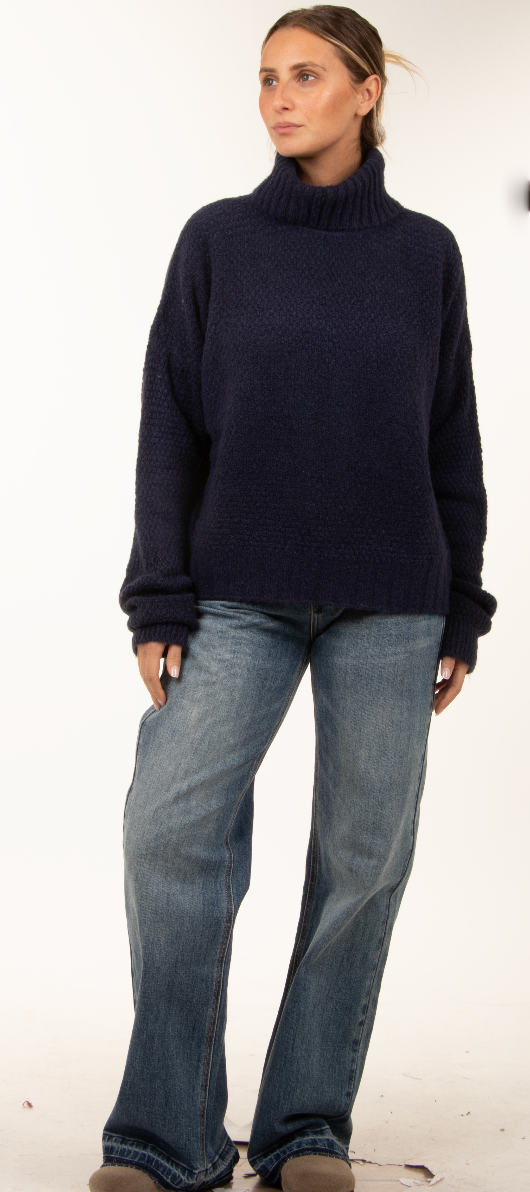 Lässiger Rollkragenpullover