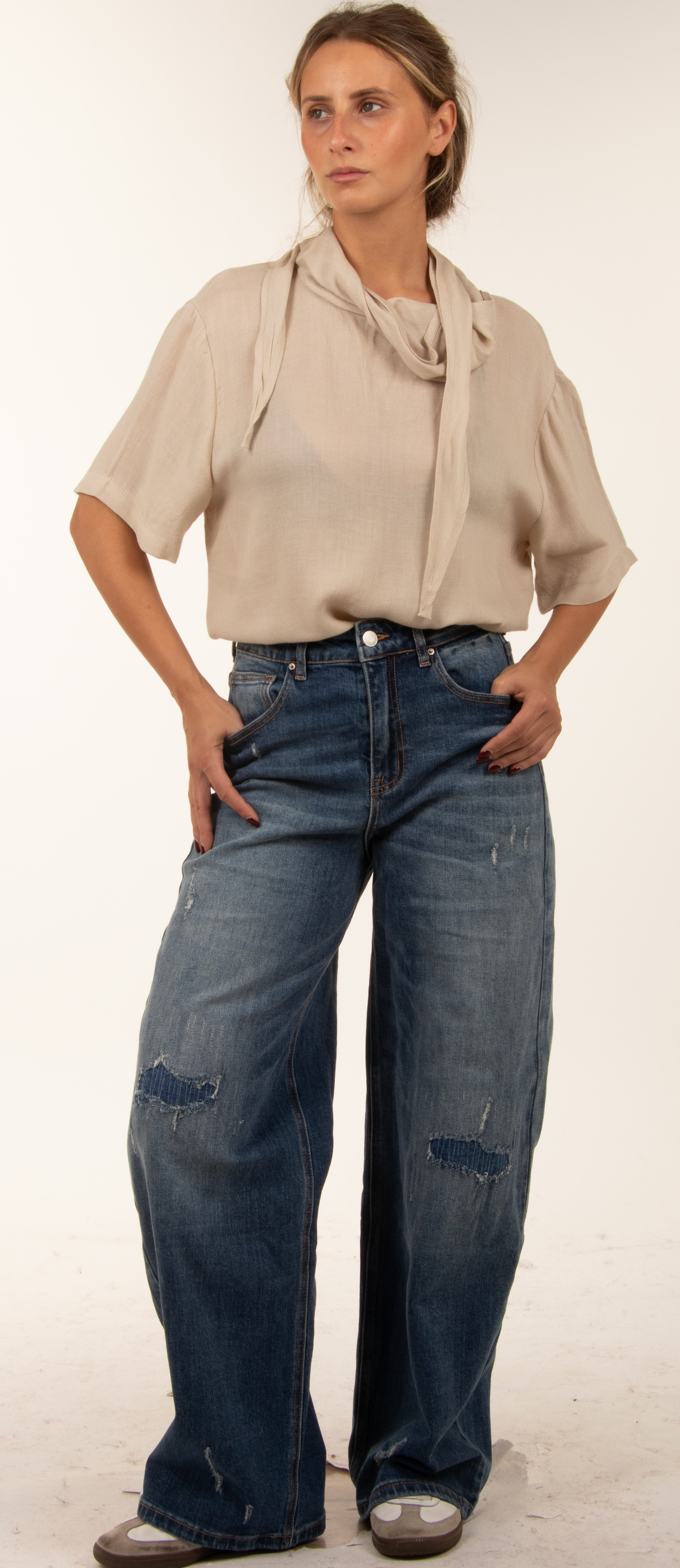 Loose Wide-Leg Hose