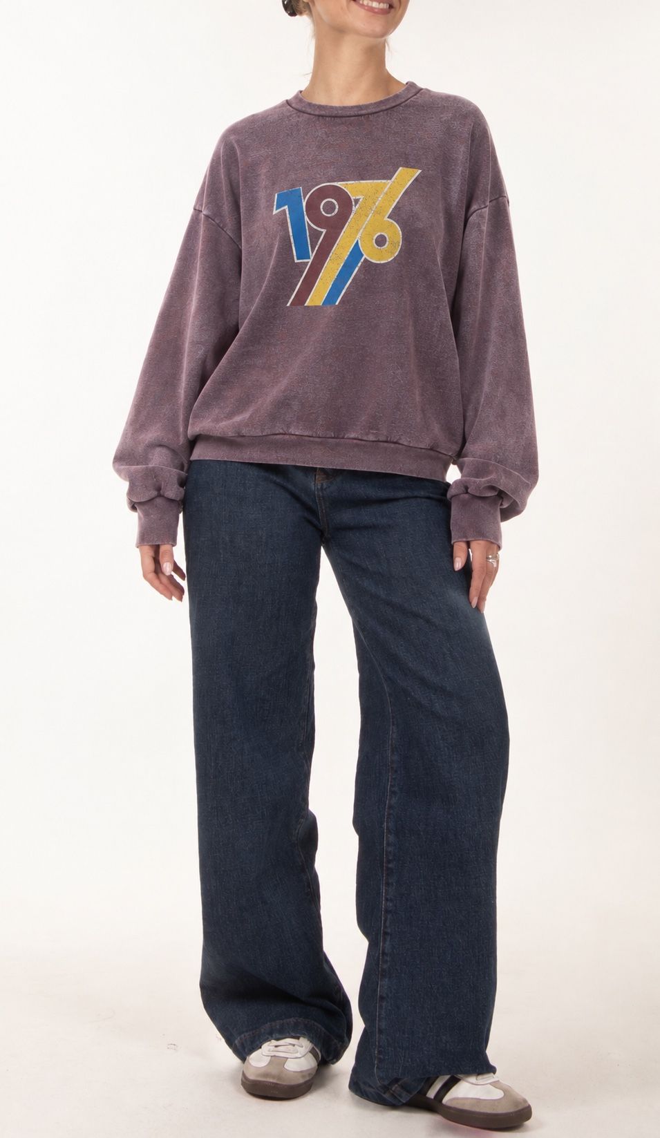 Oversize-Sweatshirt mit Print