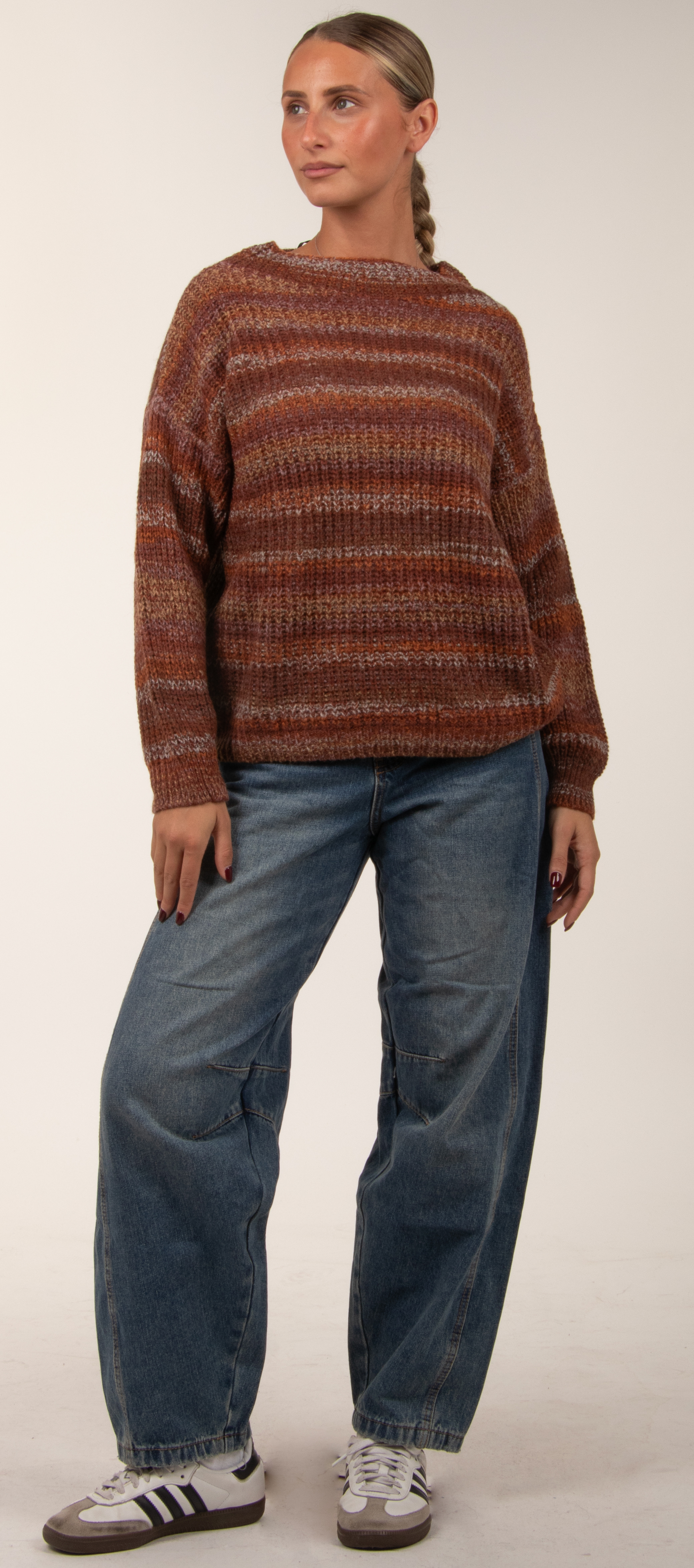 Lockerer Streifenpullover