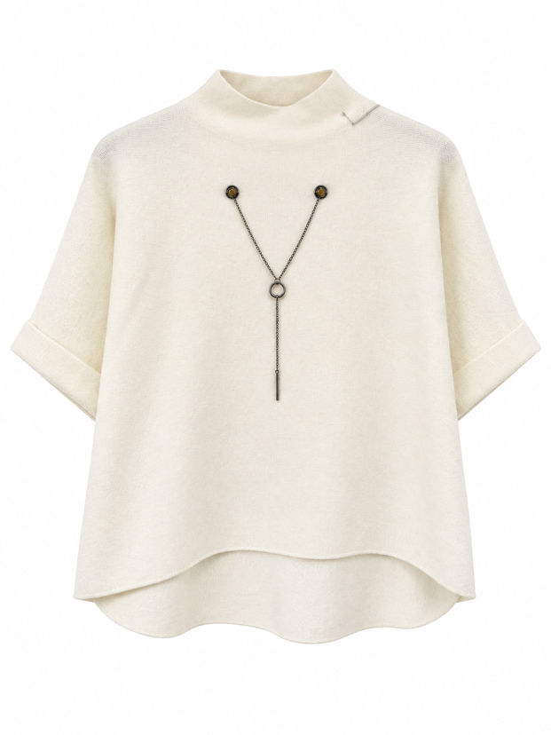 Legere Bluse mit Halb-Rolli