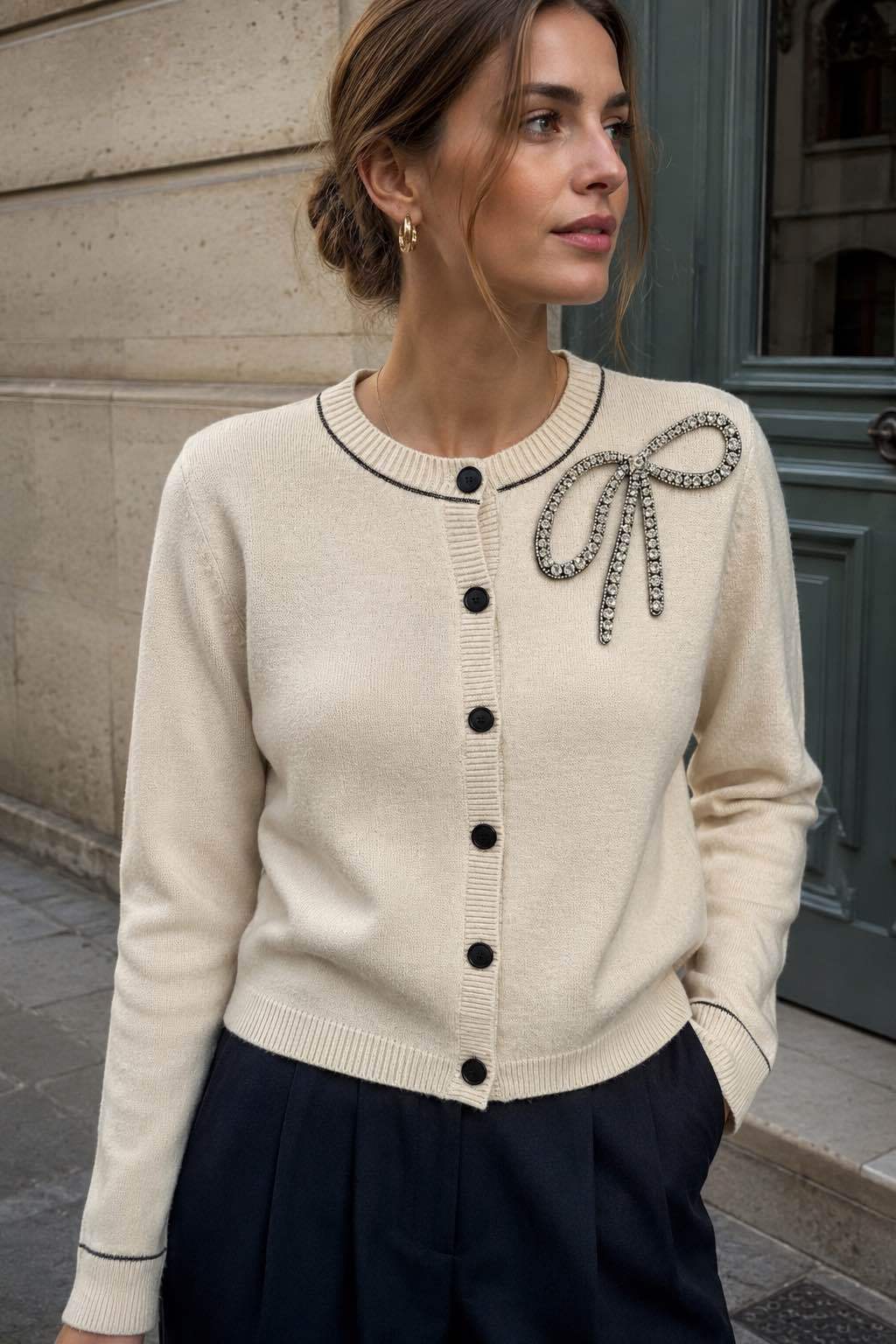 Cardigan mit Schleifendetail