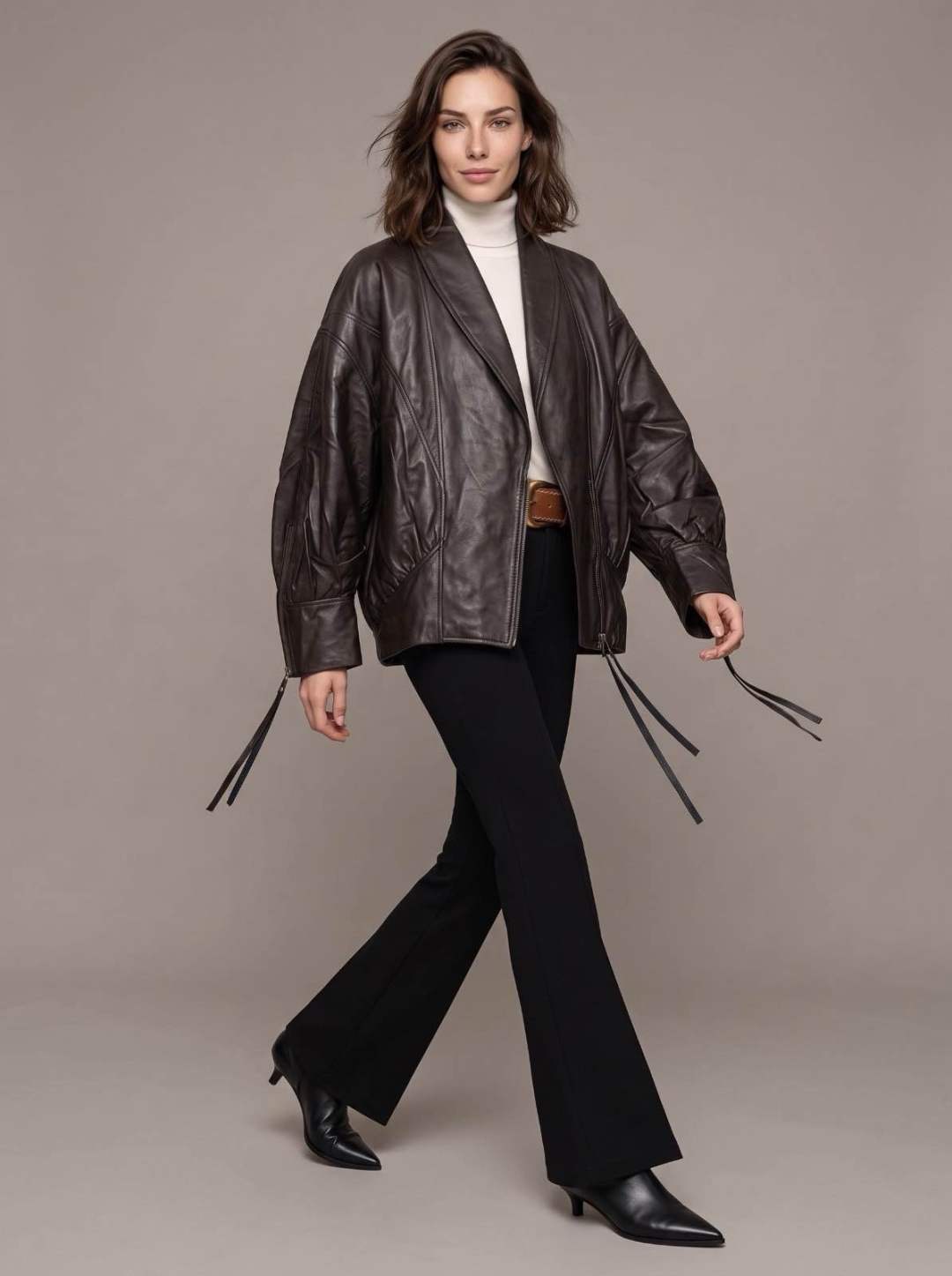 Oversize-Jacke mit Stehkragen