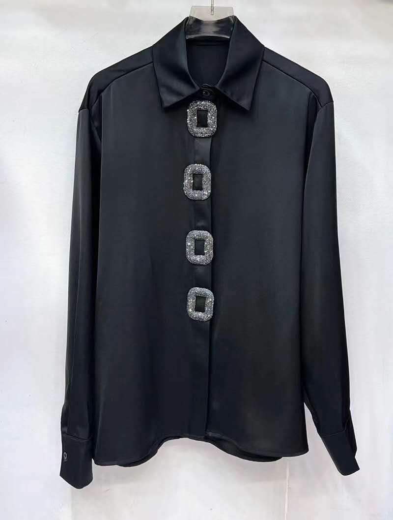 Elegante Hemdbluse mit Kragen