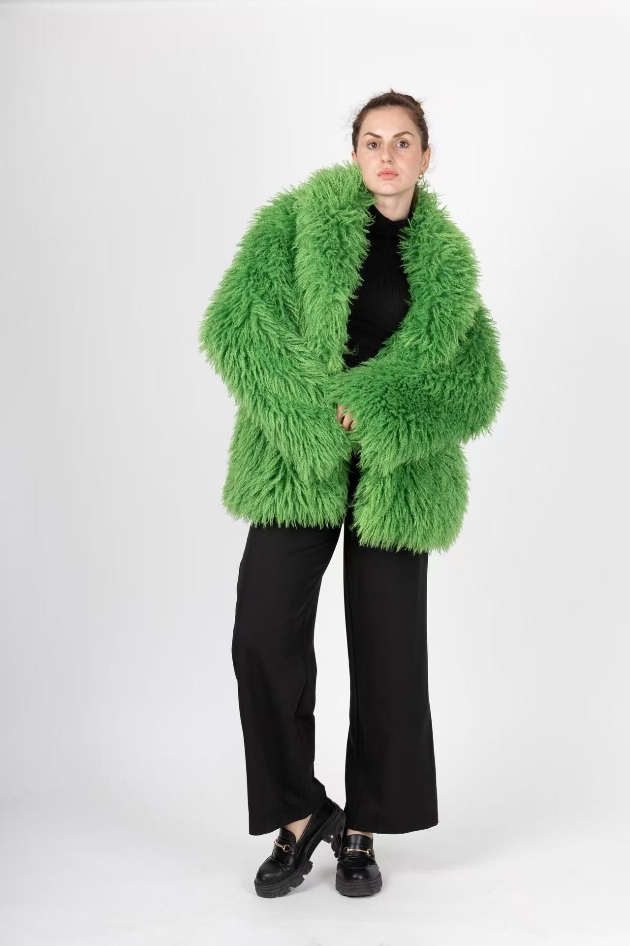 Oversize-Mantel mit Kragen