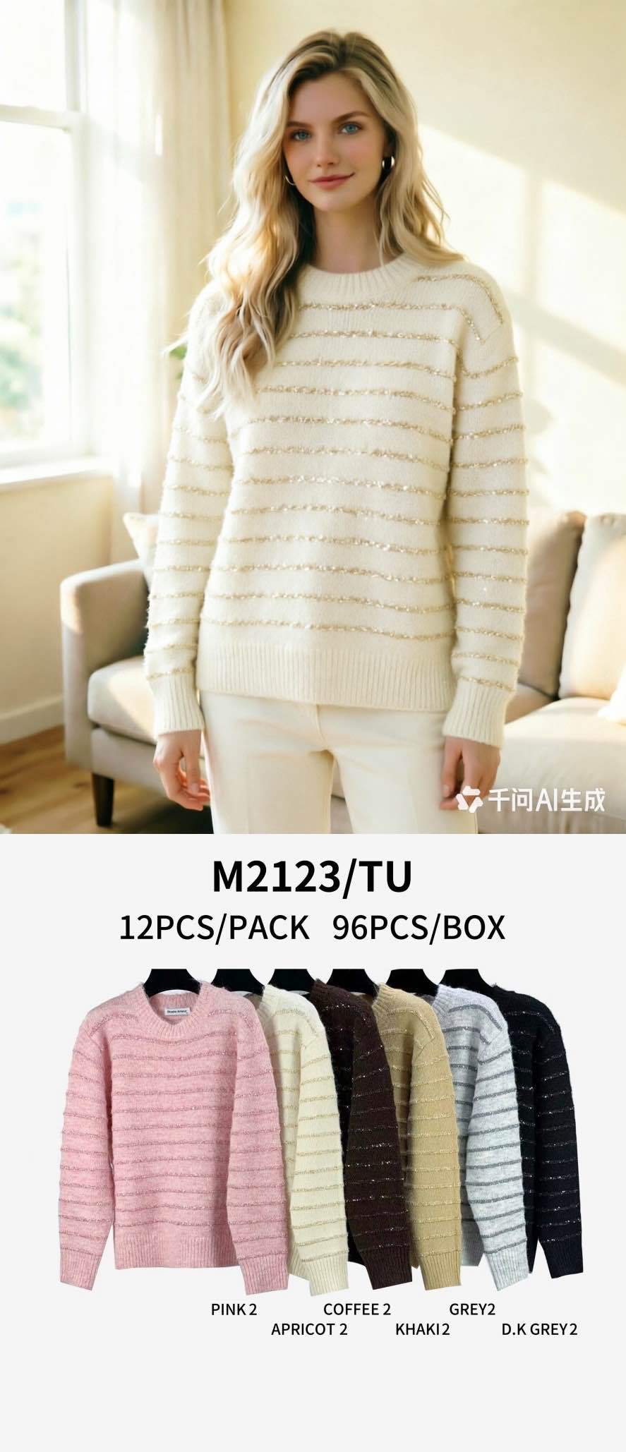 Gestreifter Pullover mit klassischem Schnitt