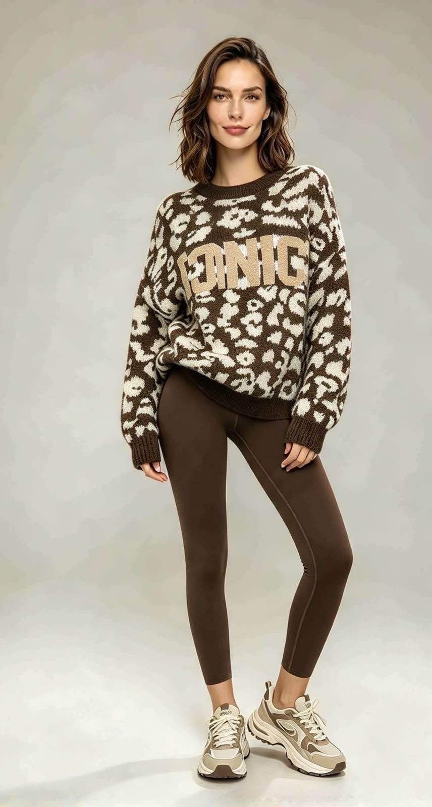 Oversize Pullover mit Print