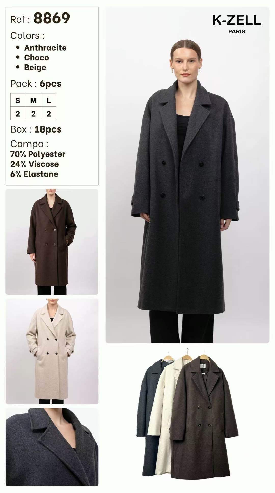 Płaszcz Oversize Midi