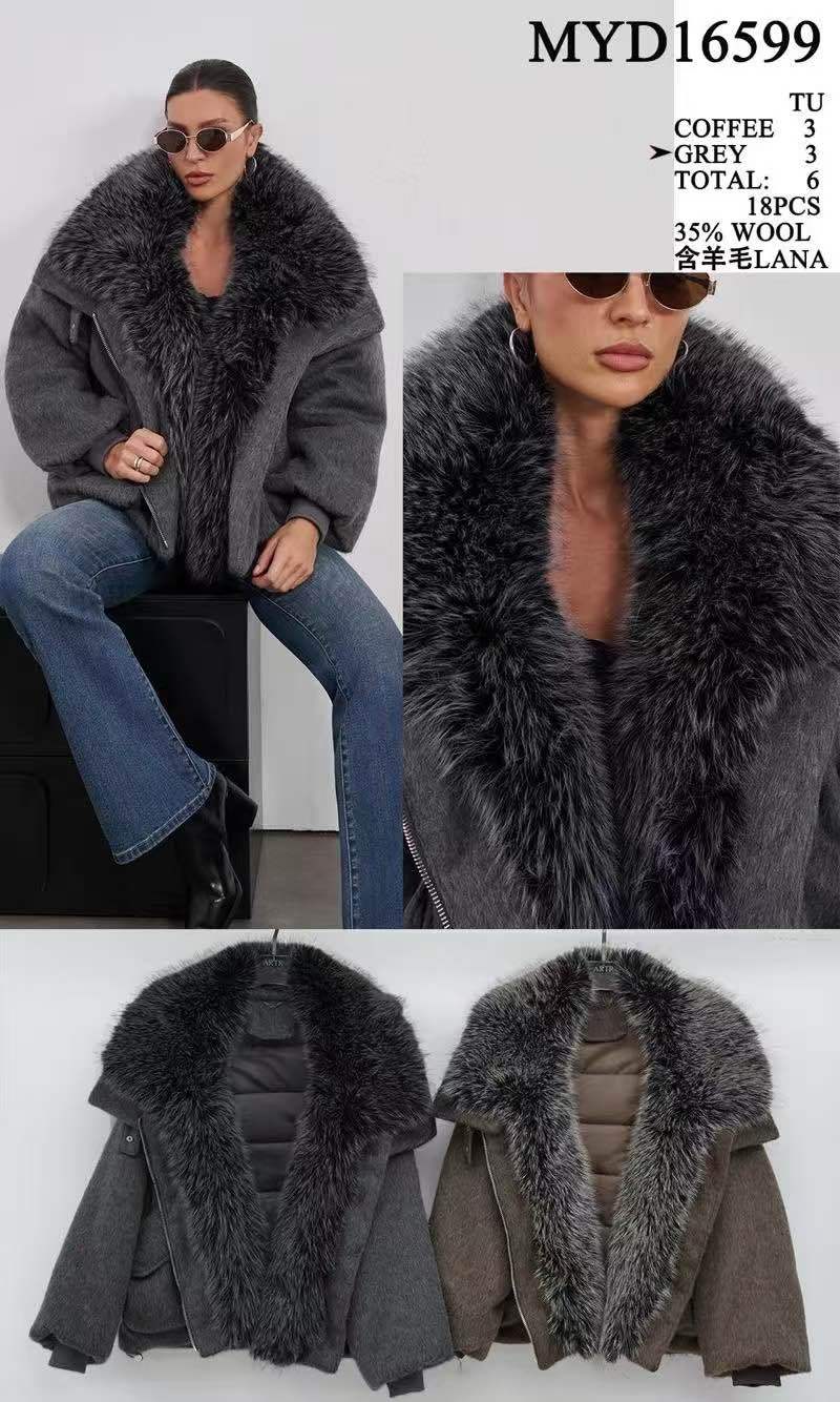 Lockere Jacke mit Kragen