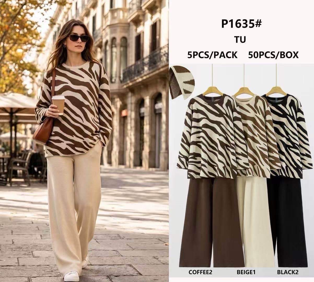Lässiger Zebra-Pullover