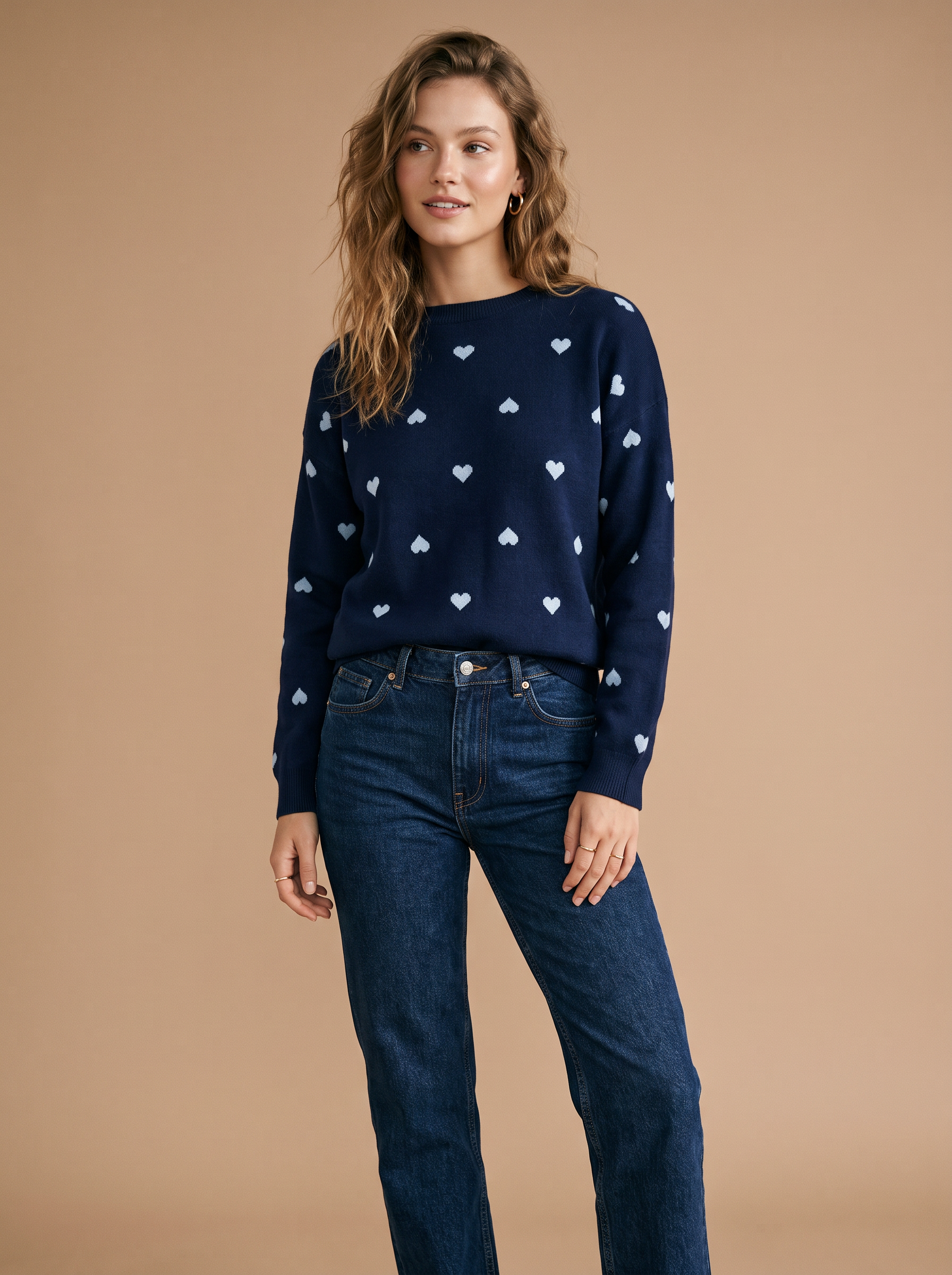 Pullover mit geometrischem Muster