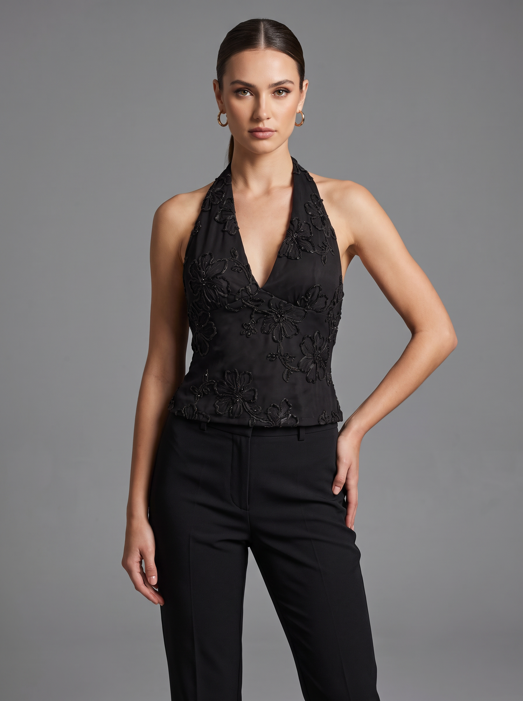 Figurbetontes Halter-Top