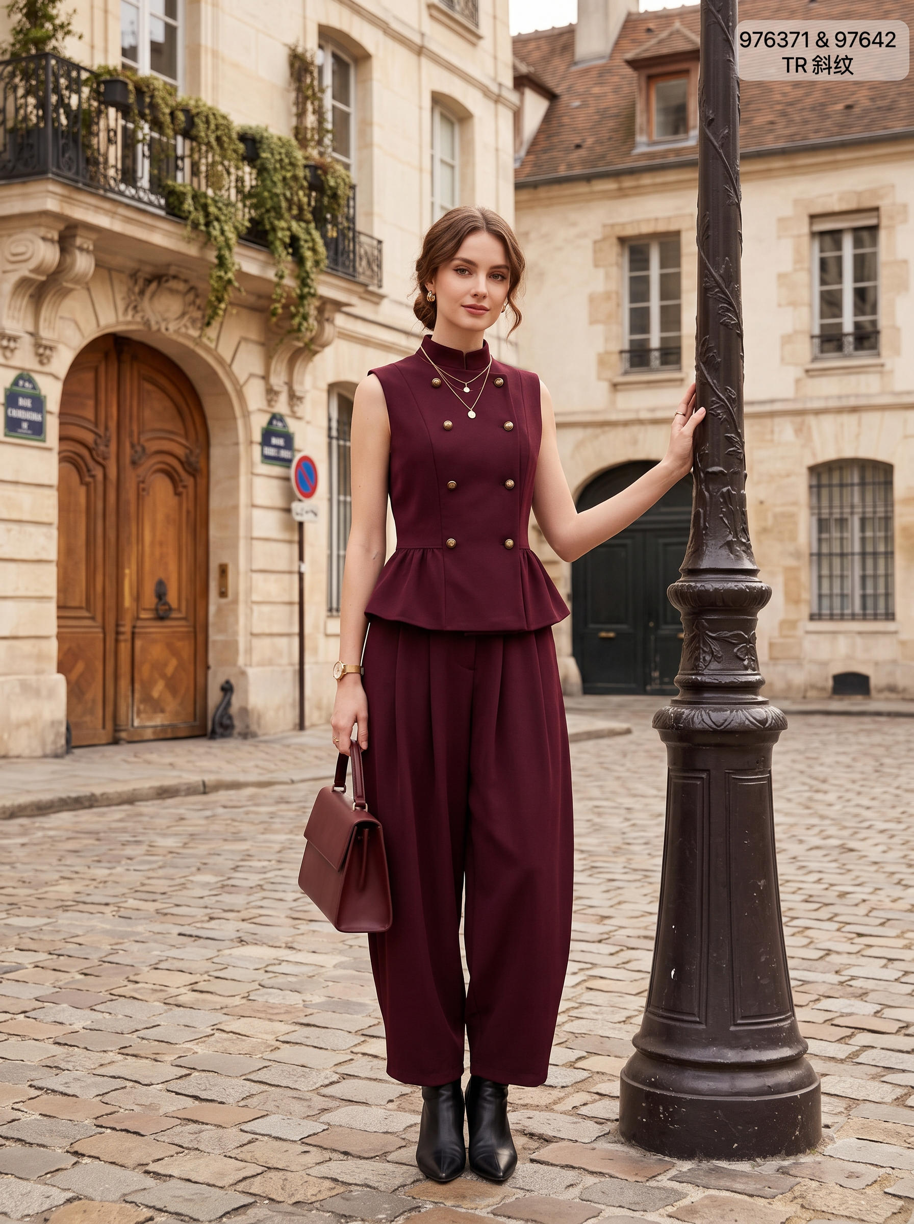 Bluse mit Baskenbund