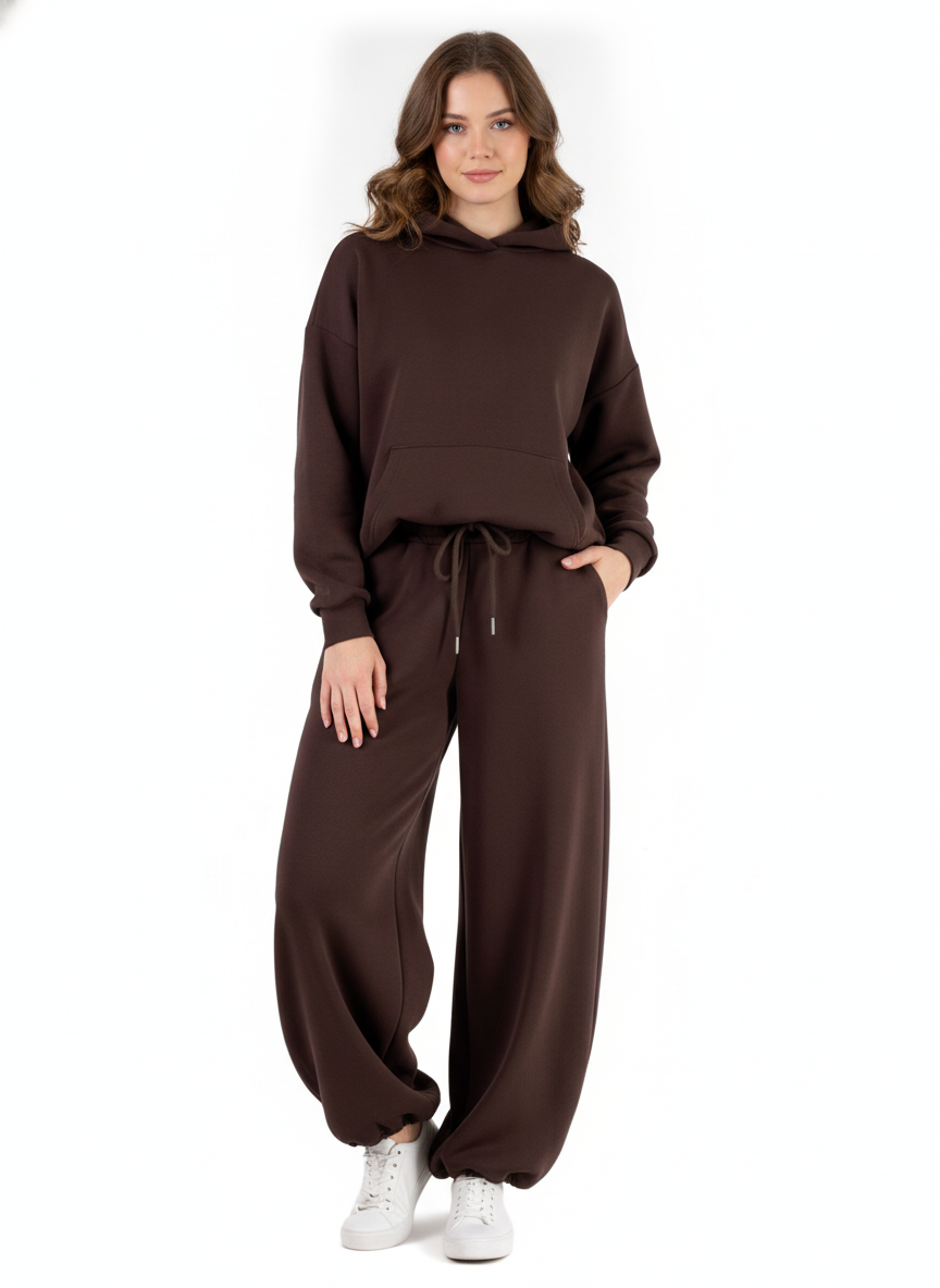 Wide-Leg-Hose mit Kordelzug