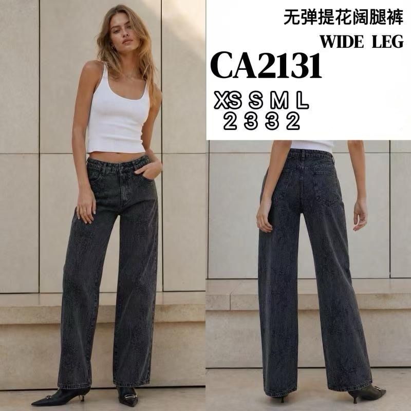 Jeans mit hohem Bund und weitem Bein