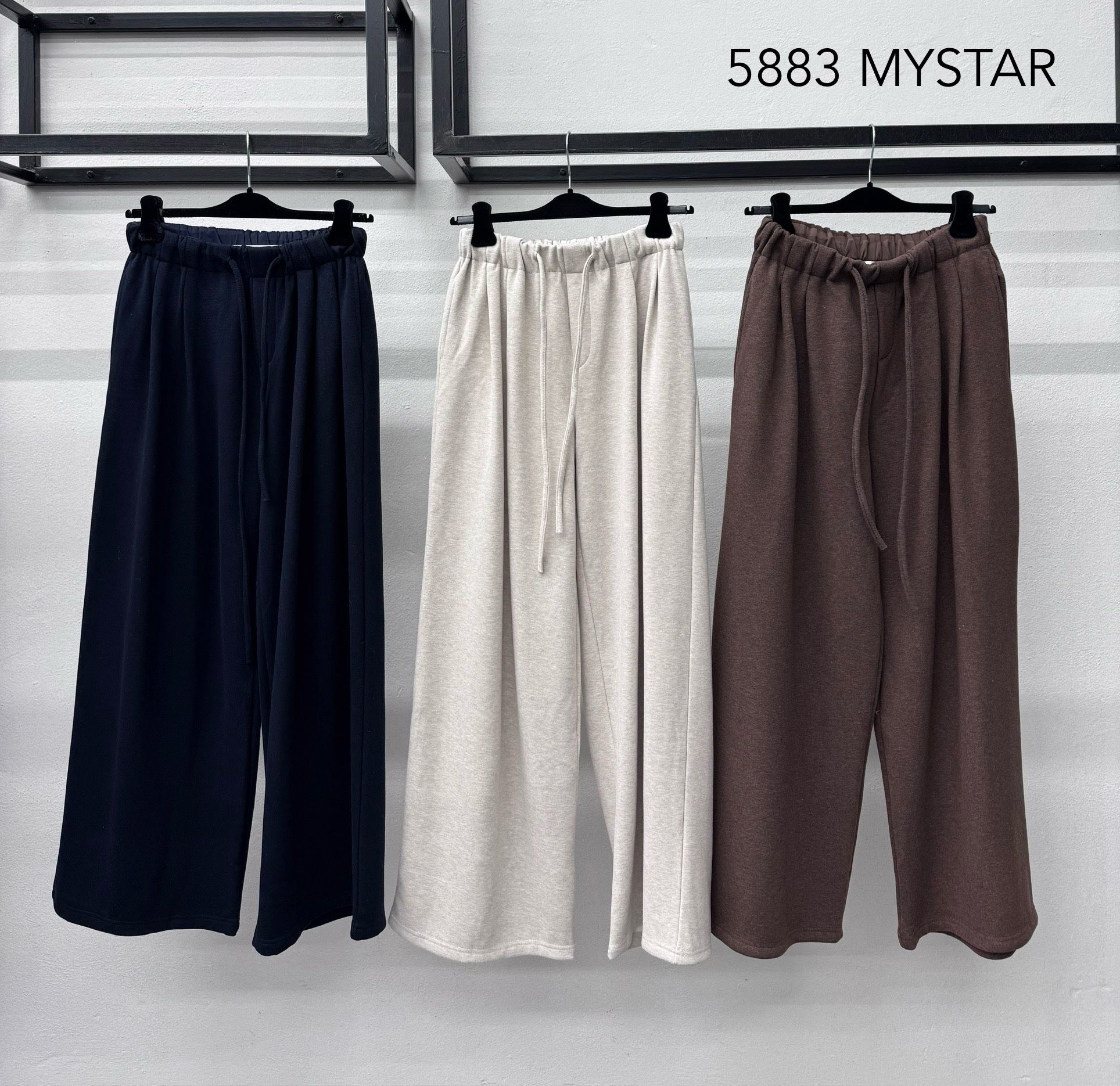Wide-Leg-Hose mit Tunnelzug
