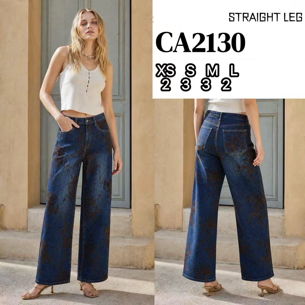 Jeans mit geradem Schnitt und hoher Taille