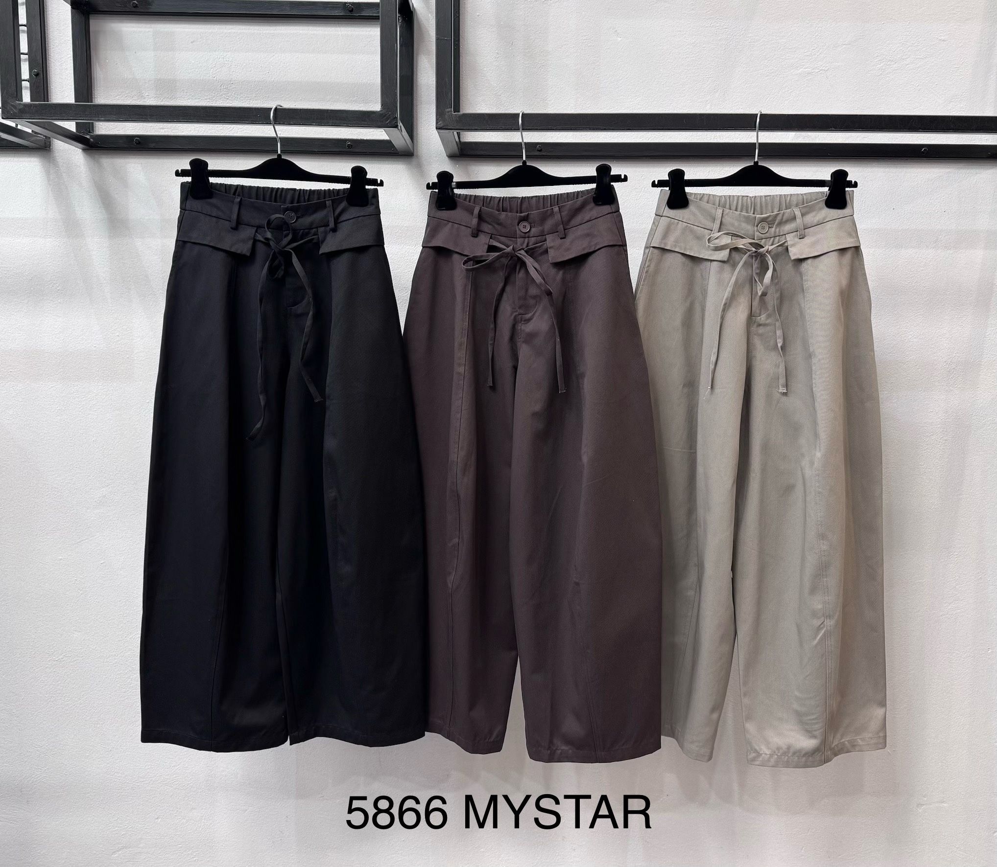 Wide‑Leg‑Hose mit Kordelzug