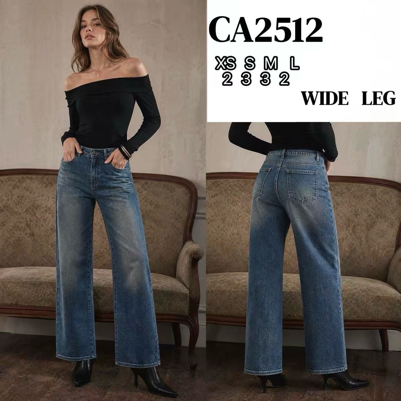 Jeans mit hoher Taille