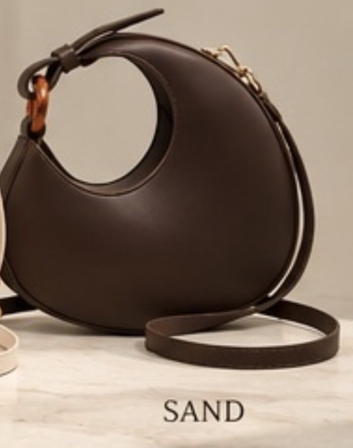 Halbmond-Tasche mit Tragegriff