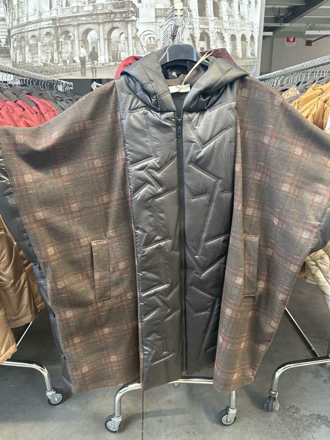 Oversize-Jacke mit Kapuze