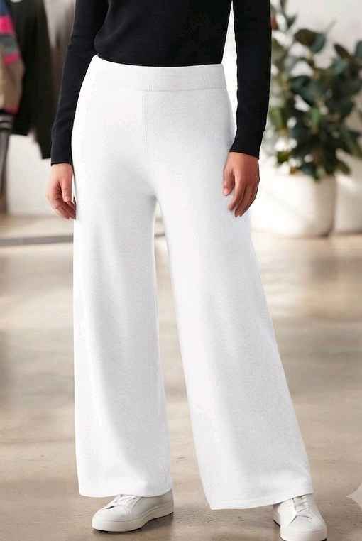 Wide-Leg Hose mit Gummibund
