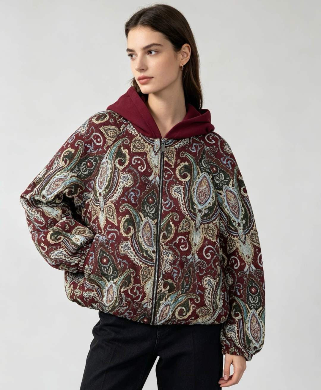 Bomberjacke mit Kapuze