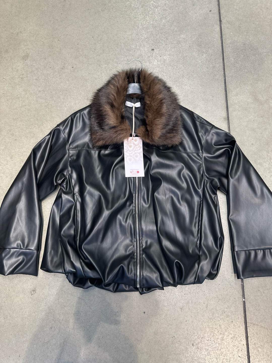 Oversize-Jacke mit Kragen